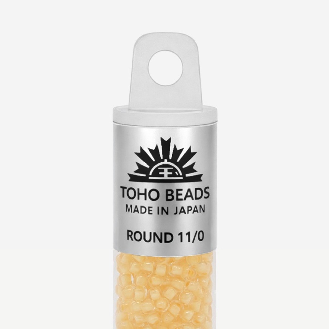 Японский бисер TOHO Round 11/0 (№961), окрашенный изнутри прозрачный