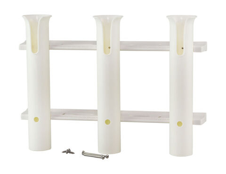 Подставка под удочку 3 стакана белая