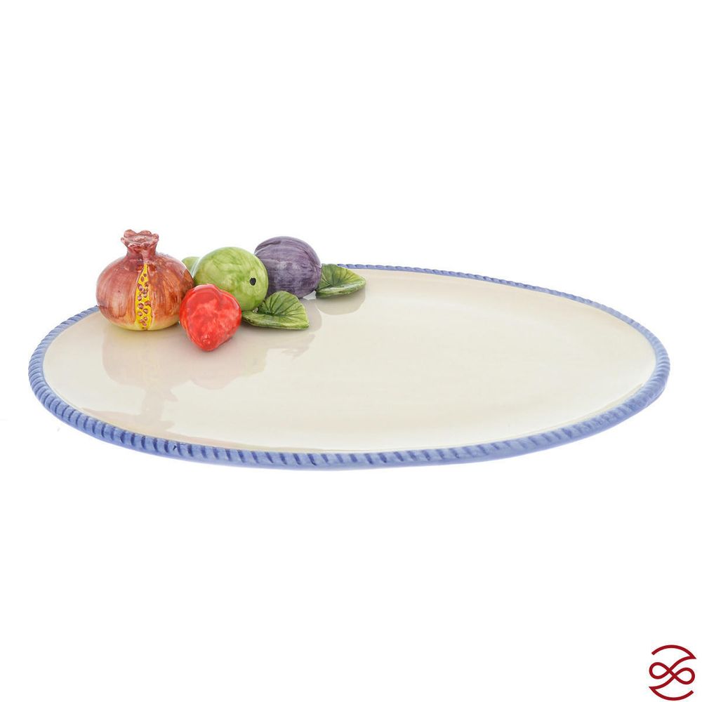 Поднос овальный Annaluma Фрукты 38*28 см