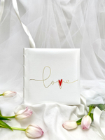 Фотоальбом Делюкс на 200 фото 10х15 см, бум. листы, книж. переплет свадебный my Valentine