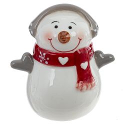 GAEM Фигурка декоративная "Снеговик меломан", L6 W4,5 H7 см, 2в.