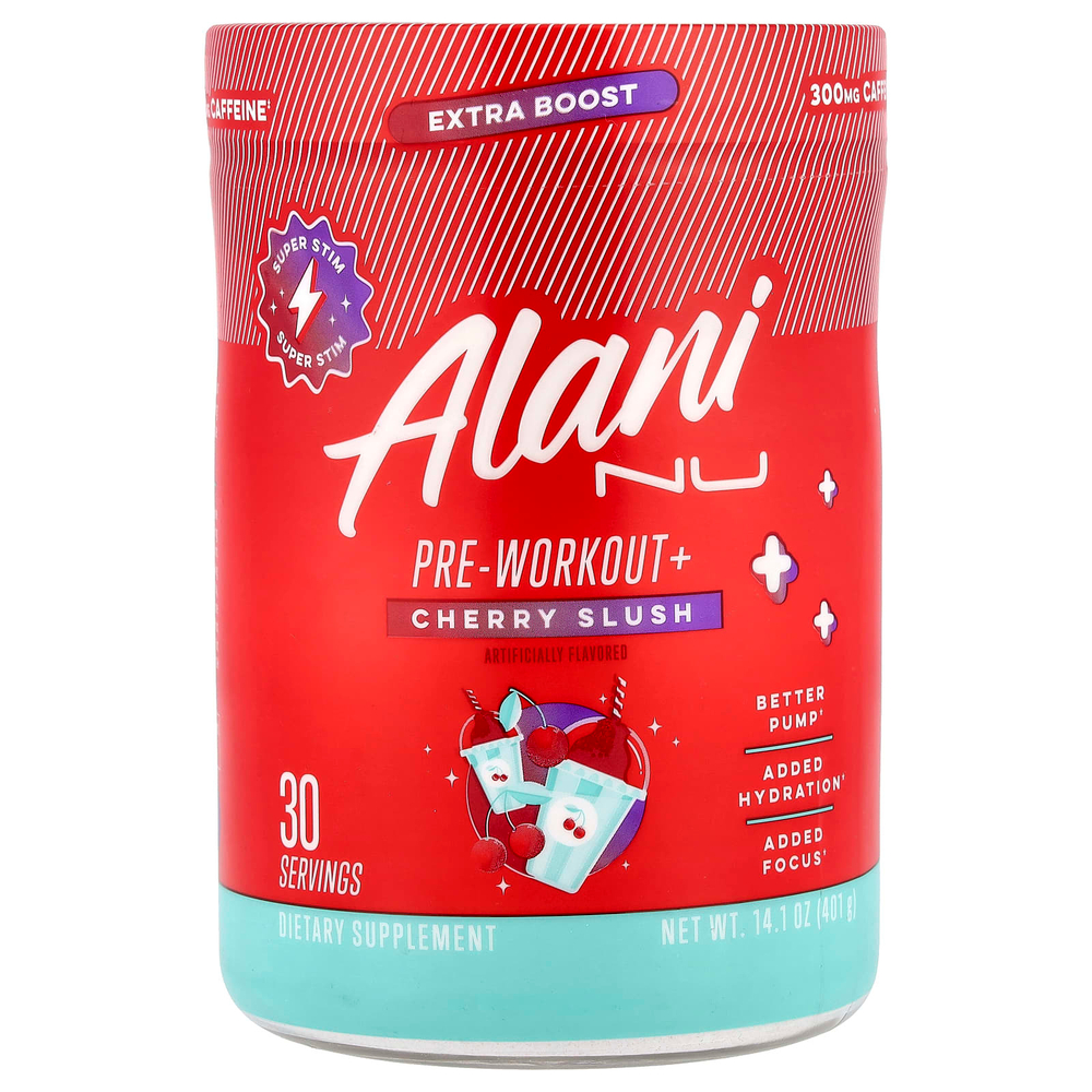 Alani Nu, Pre-Workout+, вишневый вкус, 401 г (14,1 унции)