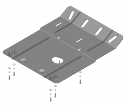 Защита картера Двигателя. 2 мм, Сталь. для BMW 3 (e36) 1990-1998 MOTODOR.00205