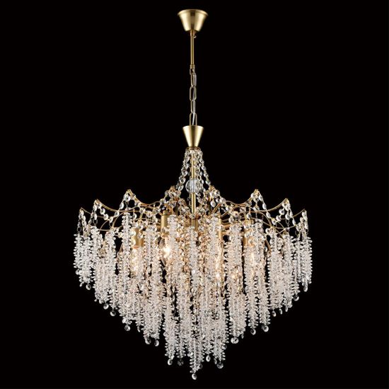 8243/8 CLASSI LN25 22 латунь металл/хрусталь Люстра подвесная E14 8*40W 220V KRISTINA