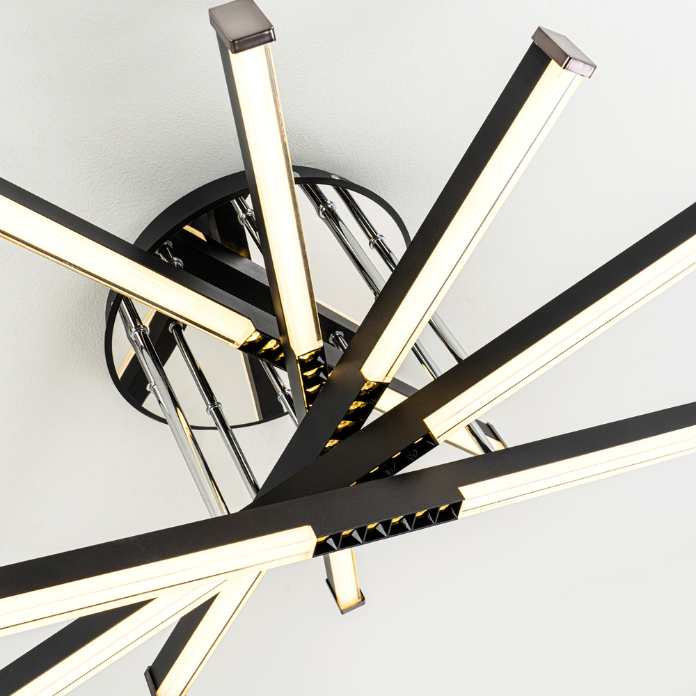 Потолочная светодиодная люстра Modelight MDL.9371.600CL BK