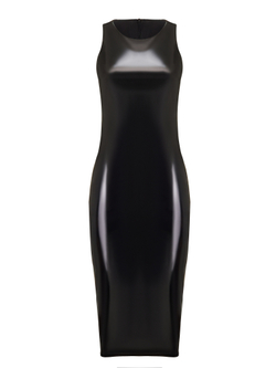 Платье миди из латекса