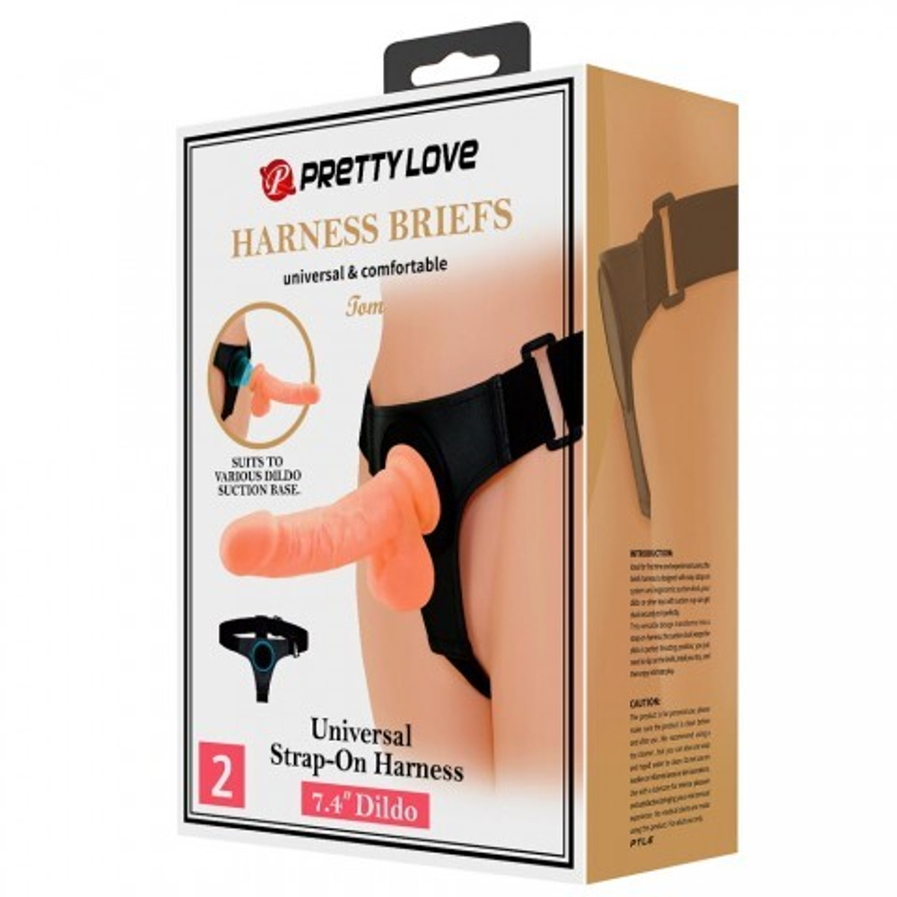 Страпон Tom с поясом для фиксации