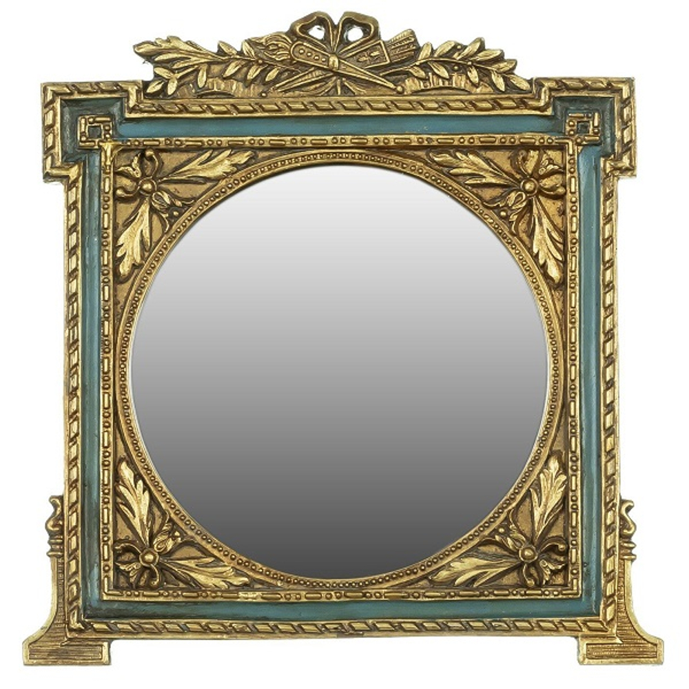 Зеркало настольное, под старину 17x2x18см