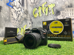 Nikon D3400 Kit AF-P DX 18-55mm G VR 67000 кадров