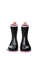 Сапоги BoomBoots Black&Pink Flat (с утеплителем)