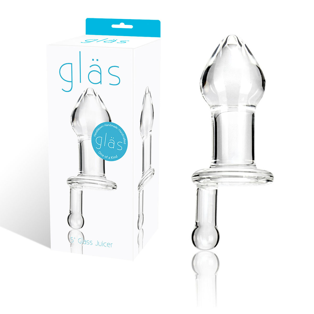 Прозрачный плаг с ручкой Glass Juicer
