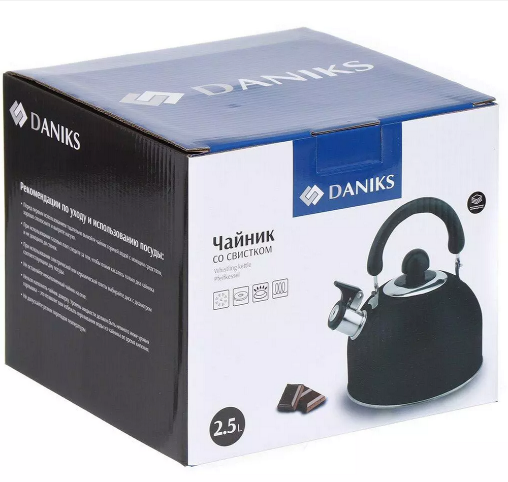 Чайник со свистком DANIKS GS-04001 для плит