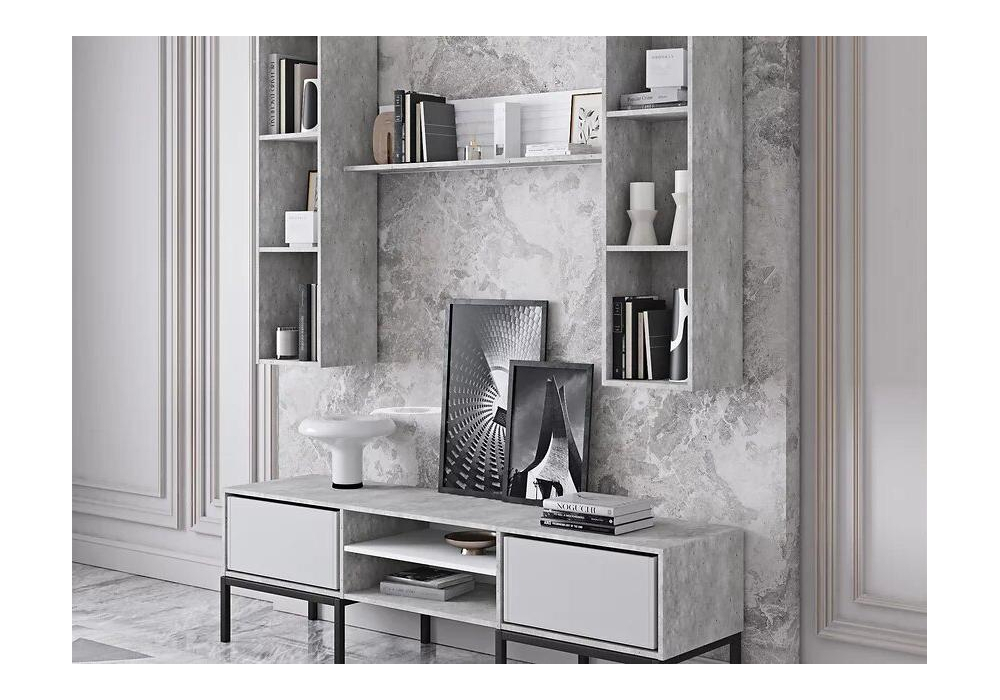 Шкаф Woodville Tulip метрополитан грэй