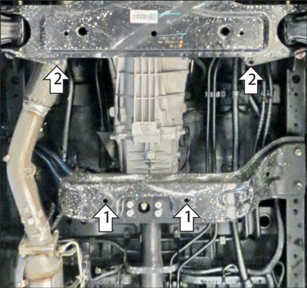 Защита стальная 2 мм КПП Sollers Atlant MOTODOR.78702