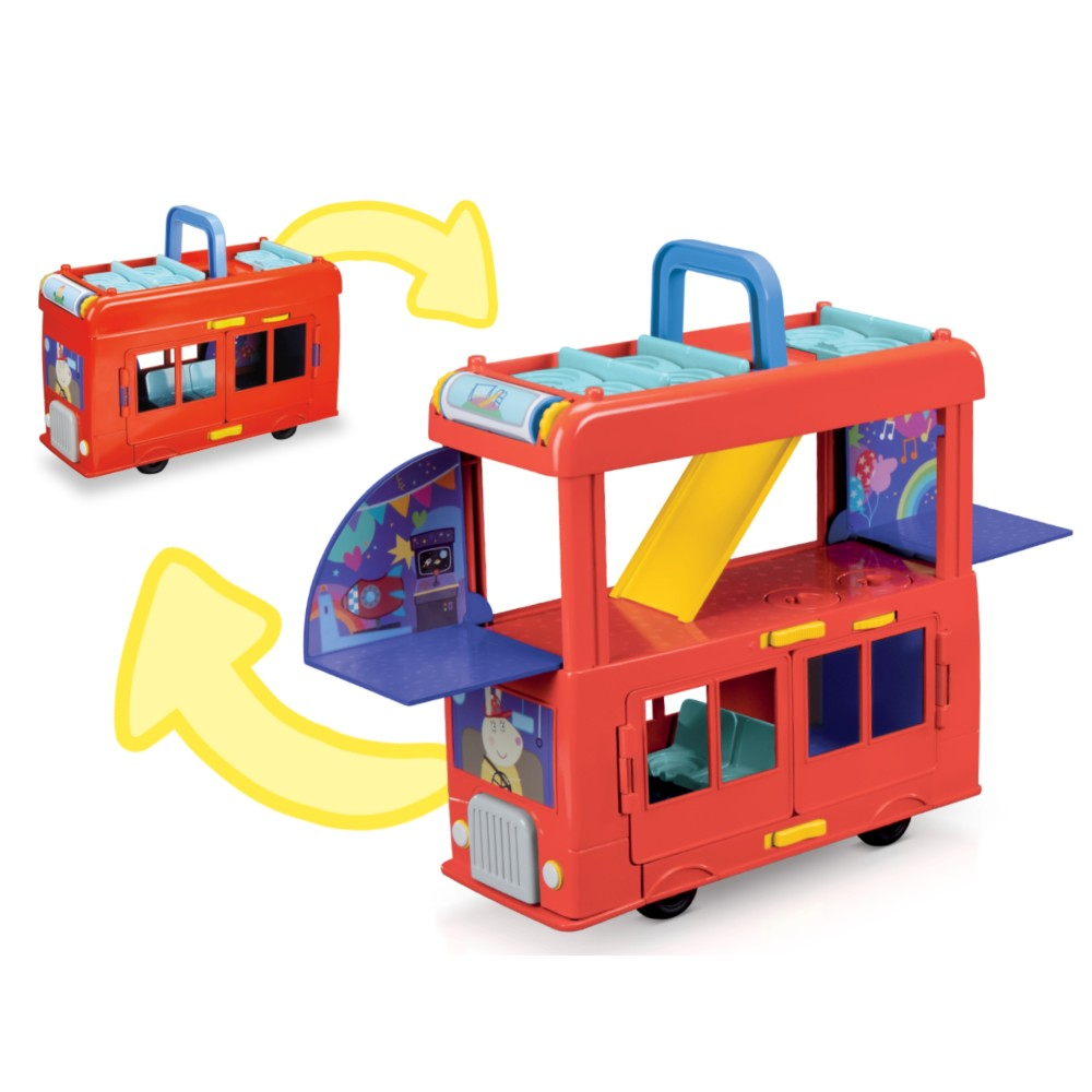 Hasbro Świnka Peppa - Большой красный вечеринка автобус 2в1 + 3 фигурки F8881