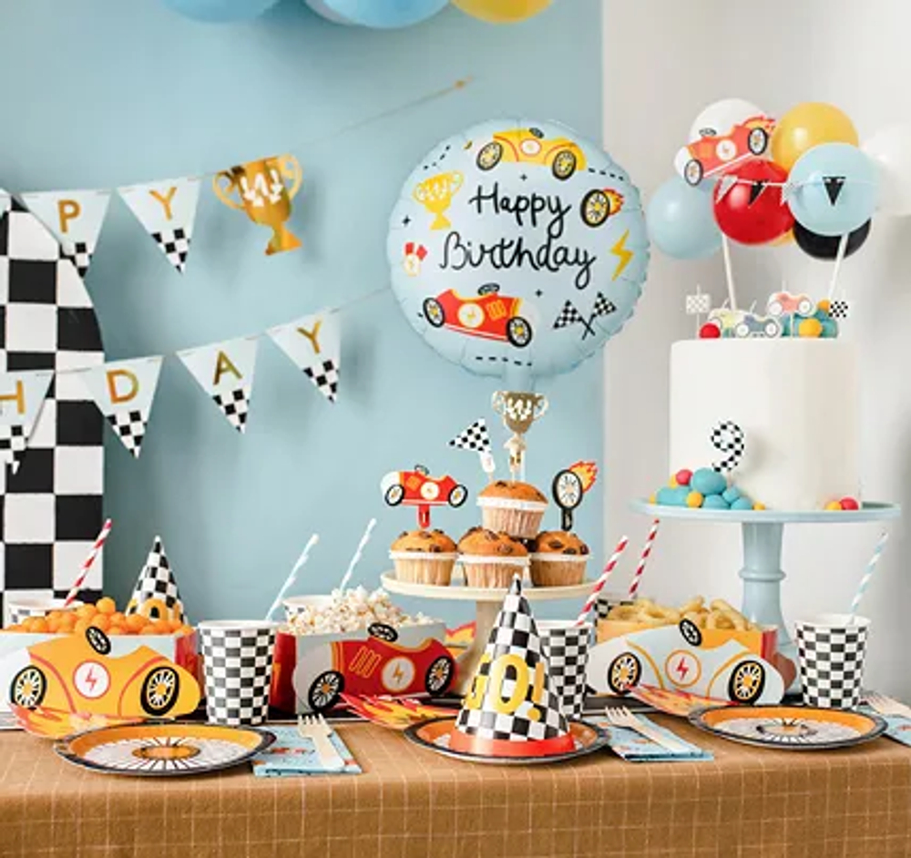 Шар Happy Birthday "Гонки" (35 см)