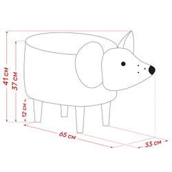 Пуф Leset Mouse COMBI