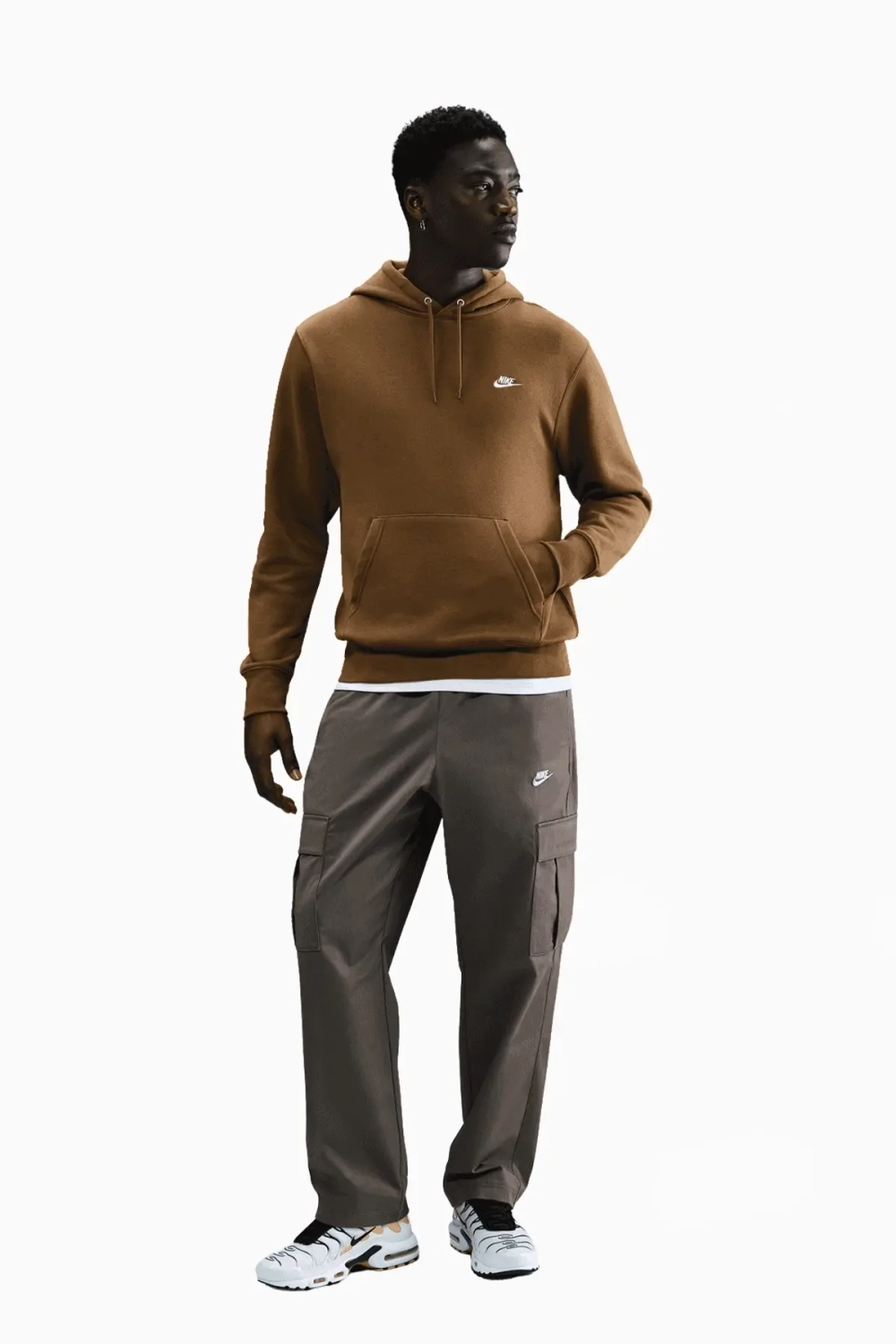 Кофта Nike Club - коричневый