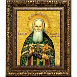 Иоанн Кормянский, праведный пресвитер. Икона на холсте.