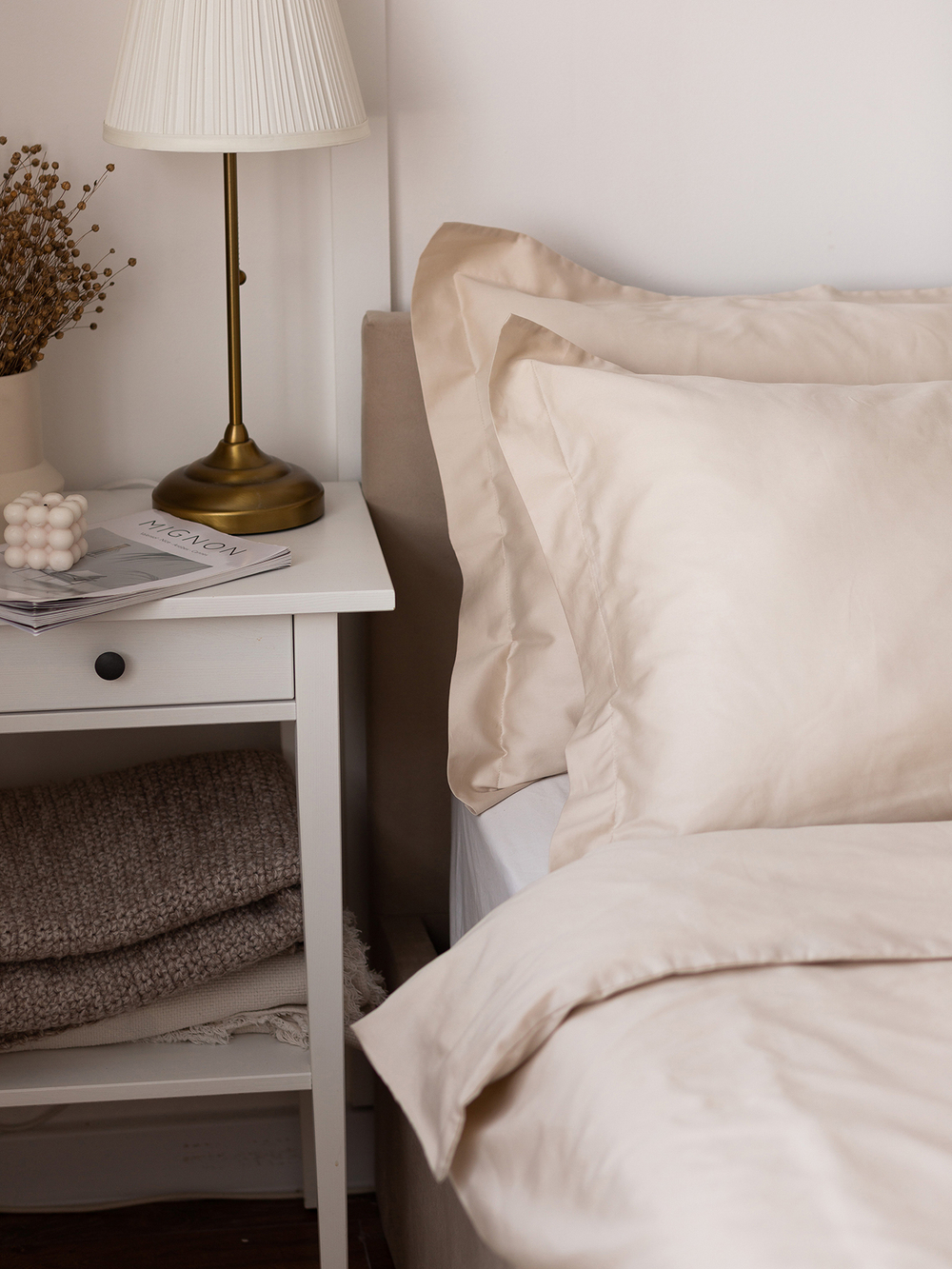 Купить постельное белье SERENITY бежевое