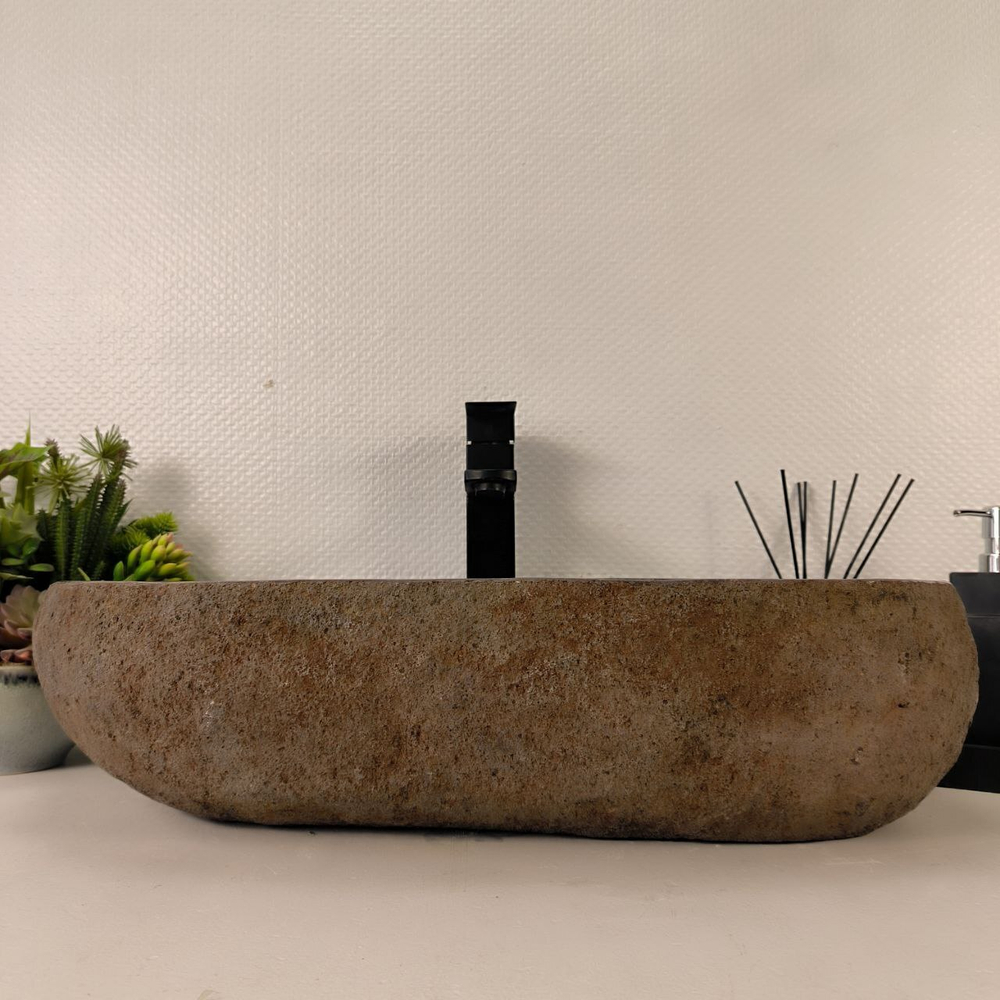 Раковина из речного камня RS-65047 58*34*15 0862
