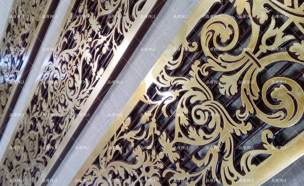 Толстая радиаторная напольная решетка