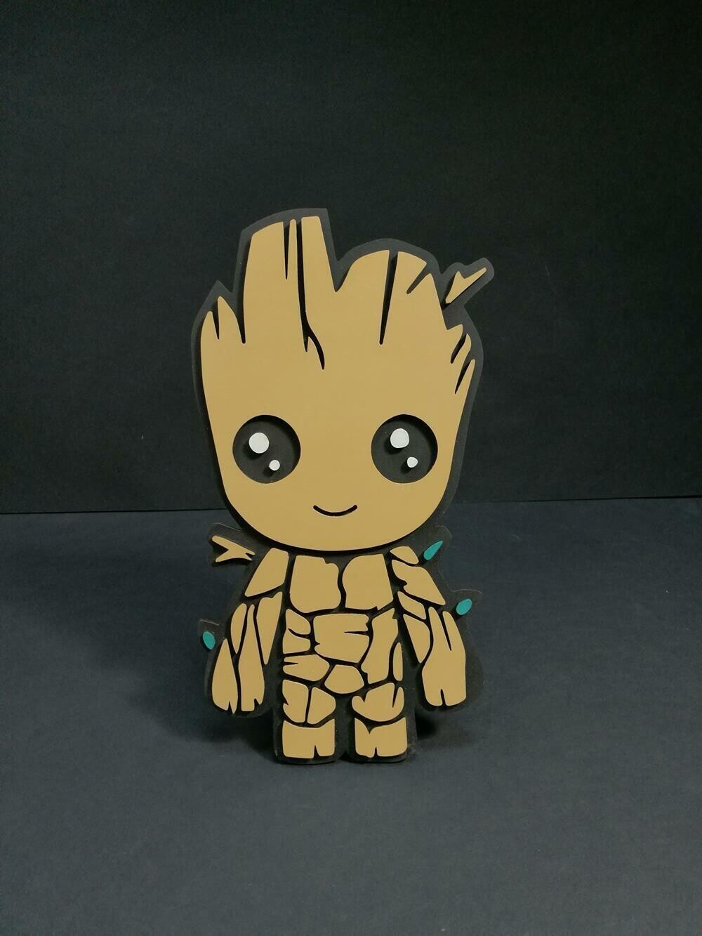 3D картина по номерам Малыш Грут Marvel (Марвел),SamCraft, подарочный набор для творчества, многослойное панно из дерева для раскрашивания и сборки