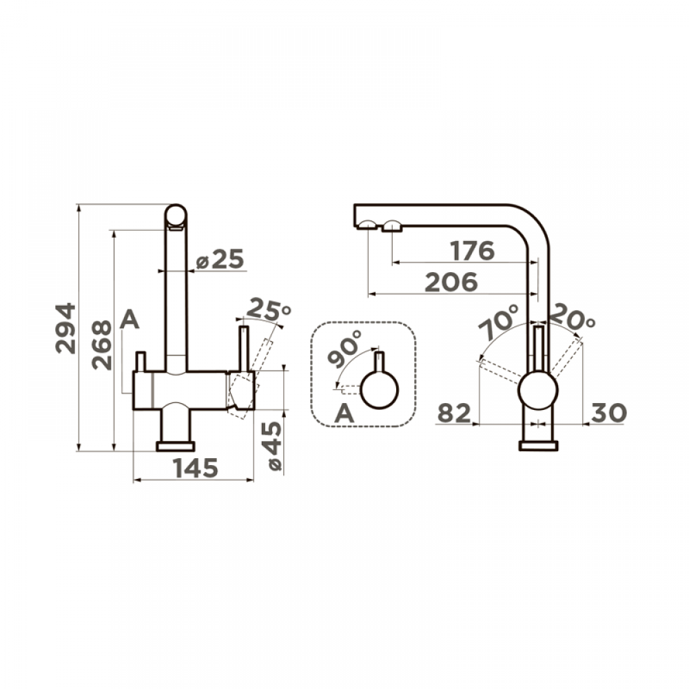 Кухонный смеситель Omoikiri Nagano-PA