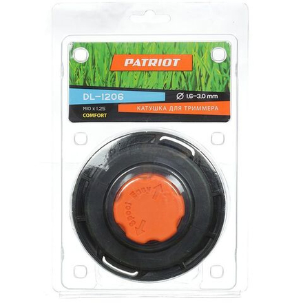 Катушка для триммера полуавтомат, 3 мм, М10х1.25, Patriot, DL-1206, блистер