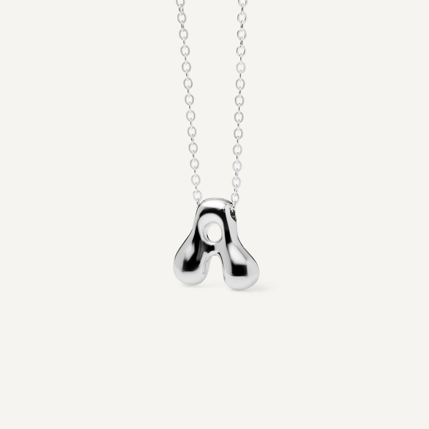Колье My Puffy ABC Necklace - Silver