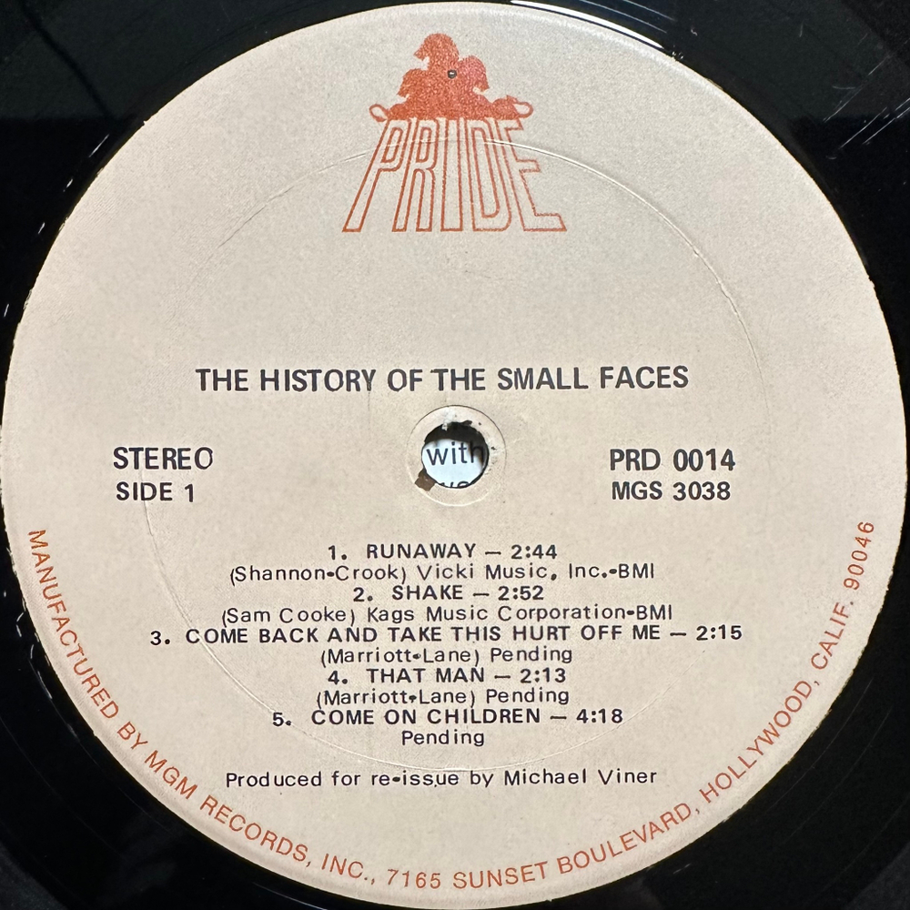 Small Faces - The History Of Small Faces (США 1972г.)