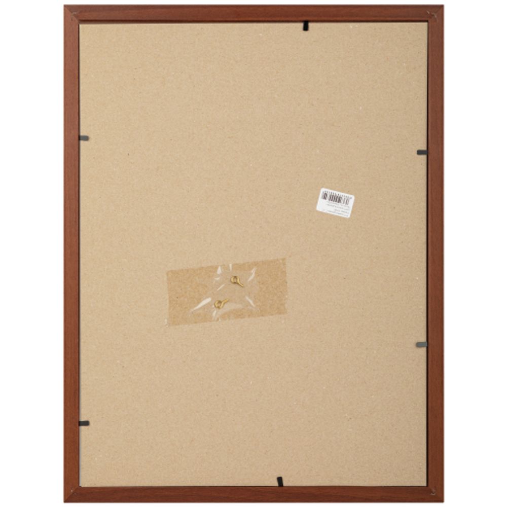 Фоторамка Image Art С22 МДФ универсальная 30х40 цвет красное дерево вставка прозрачный пластик | Image Art