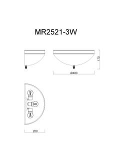 Бра MyFar Biene MR2521-3W
