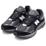New Balance 2002R Black Dark Grey White