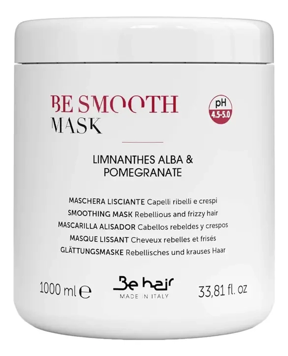 Be Hair Разглаживающая маска для непослушных волос - Be Smooth Smoothing Mask