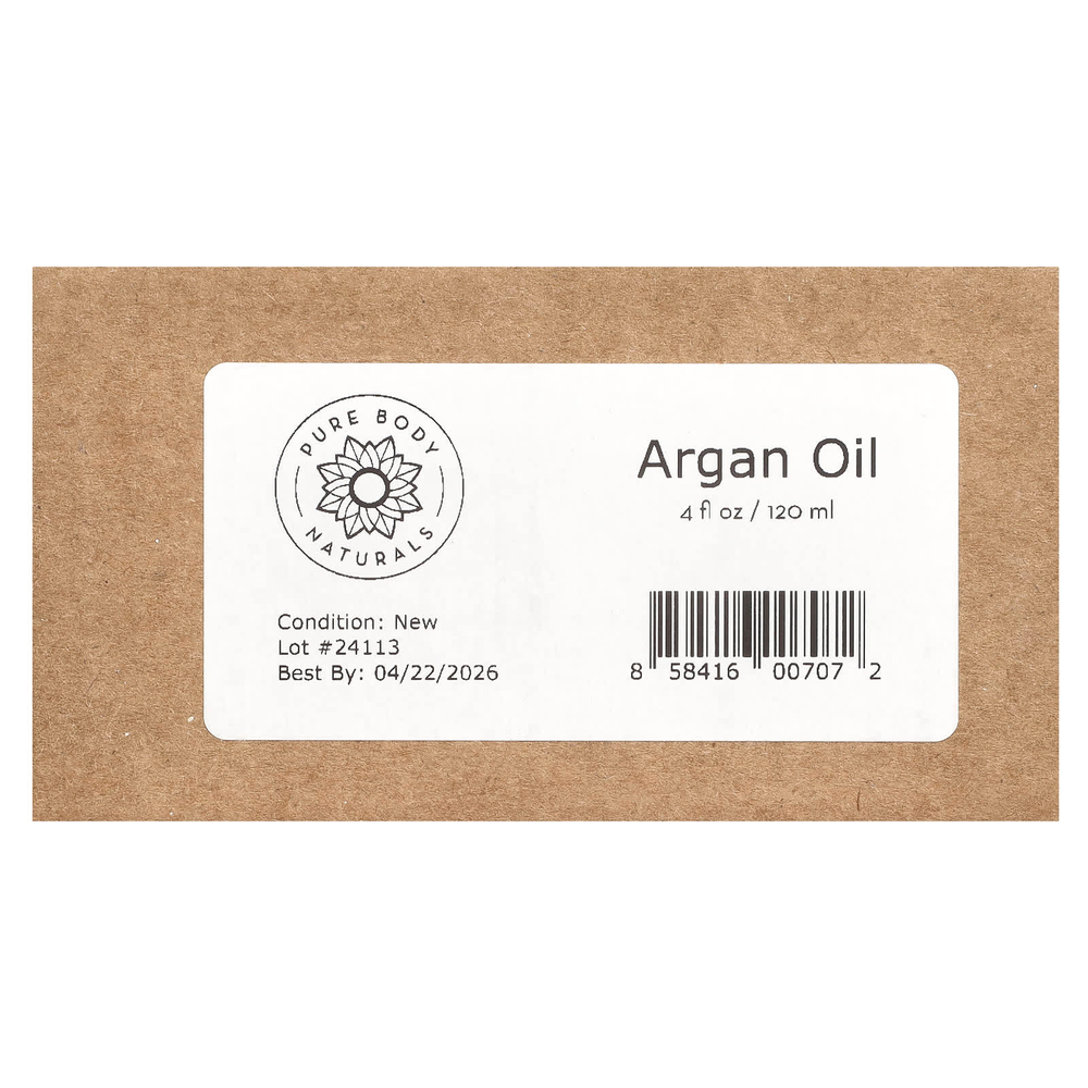 Pure Body Naturals, Аргановое масло, 118 мл (4 жидк. унц.)