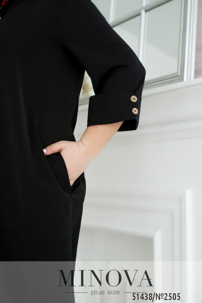 Платье 2505-черный Minova