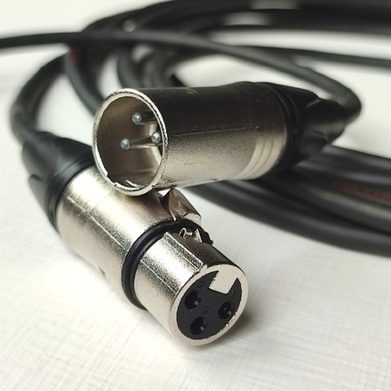 M102-005 Кабель Симфония ПРО микрофонный экранированный 1XLR-1XLR сечением 2х0.2мм2. Длина 5м (1шт.)