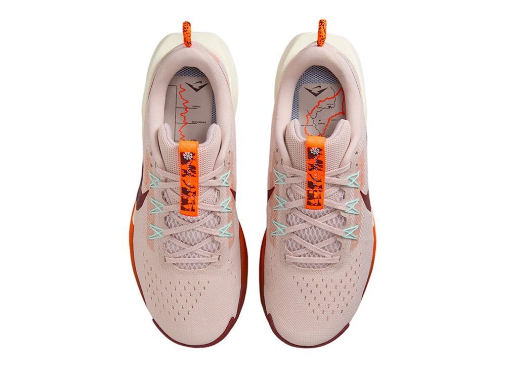 Кроссовки для бега женские Nike ReactX Pegasus Trail 5 Розово-бордовые