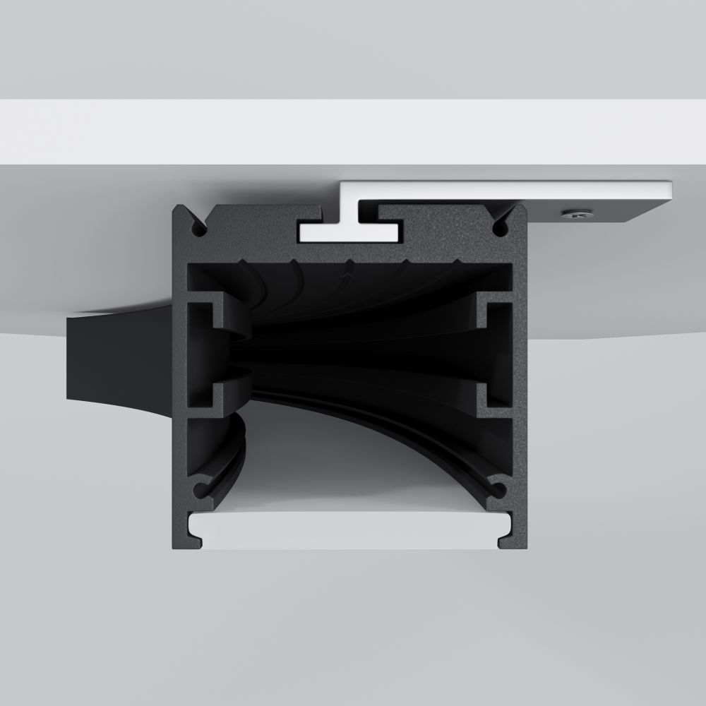 35x35 Ø1500мм 1/4 круга Maytoni ALM-3535R-B-D-90°-1.5M