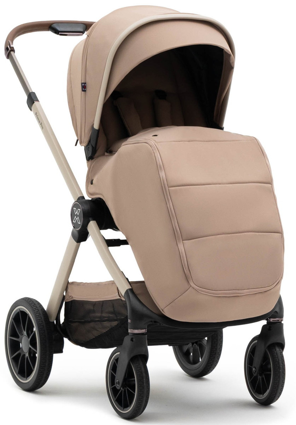 Коляска Agex Prima Pro 3 в 1 с автокреслом i-Safe S Grey APP232 Beige (Бежевый)