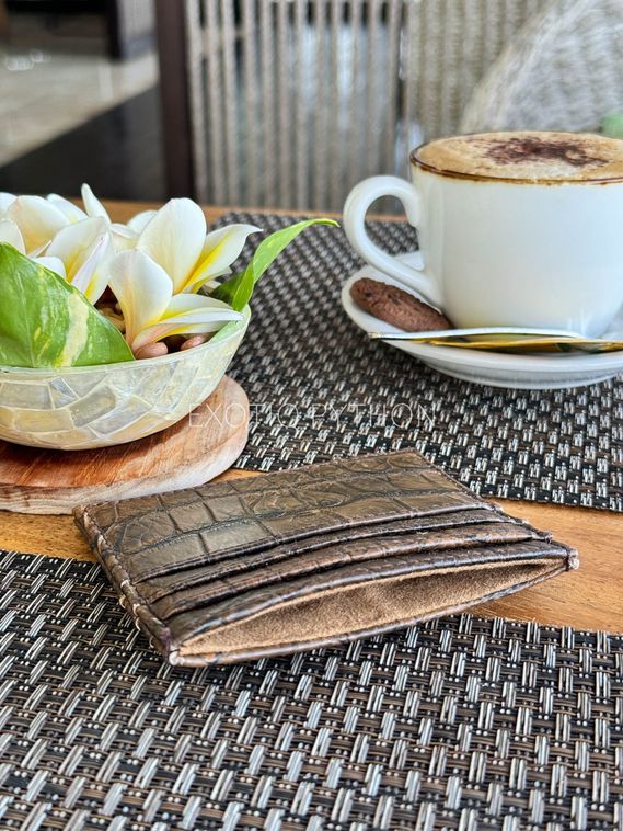 Картхолдер из кожи крокодила WA-211