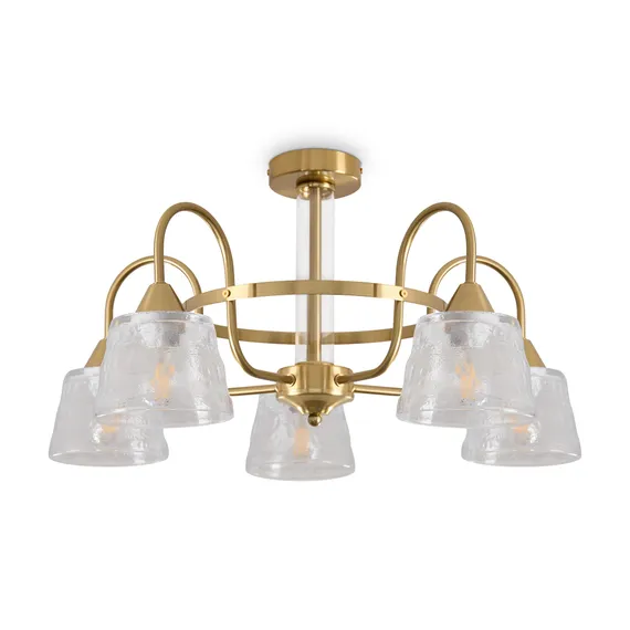 Люстра FR5522PL-05BS1 Карамель / Caramel E27x5 Freya fr5522pl-05bs1