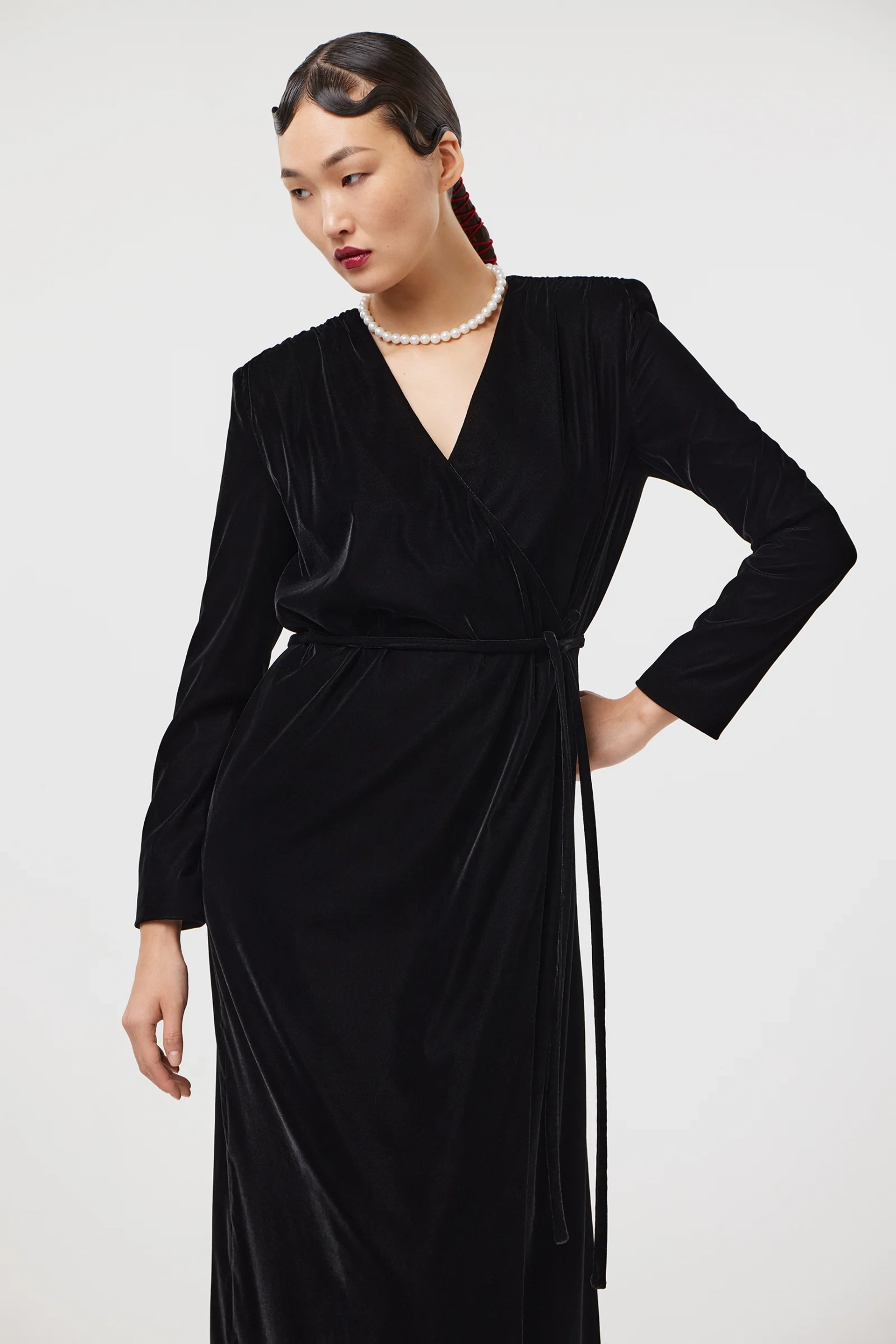 Платье с шелком