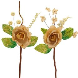 GAEM Цветок искусственный "Роза", L12 W9 H38 см, 2в.