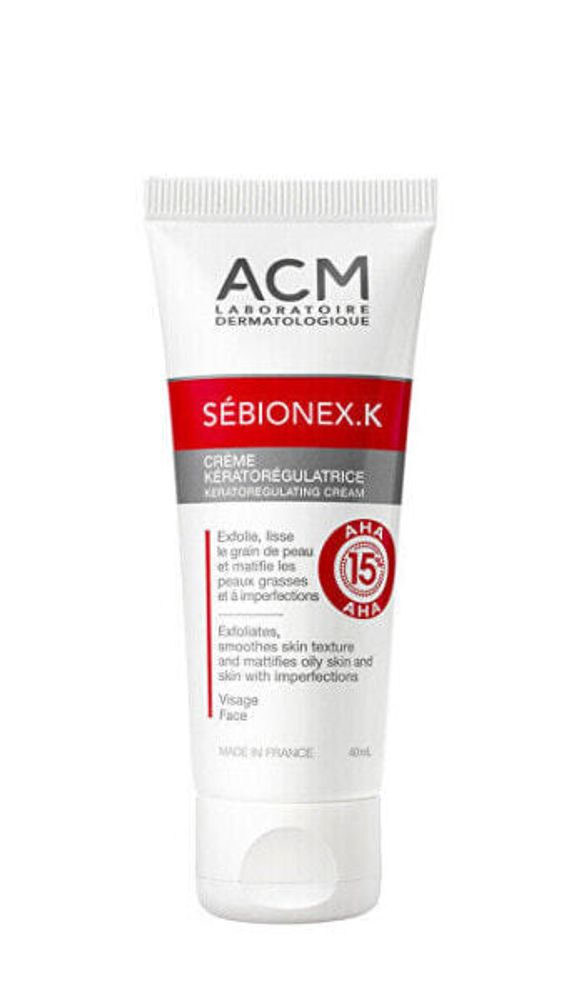 Проблемная кожа Кераторегулирующий крем для проблемной кожи с содержанием AHA кислот Sébionex K (Кераторегулирующий крем) 40 мл