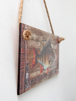 Панно на стену для интерьера "Мечта рыбака"