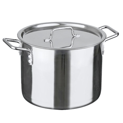 Котел 25л высокий d35см h30см, сварной, клепанные ручки "Общепит"