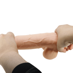 Телесный фаллоимитатор с эффектом скользящей кожи 21,8см Baile BW-008105NRG