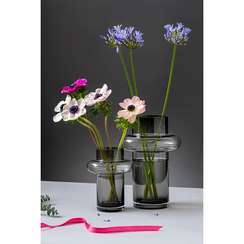 Ваза для цветов Vayr, 20 см, серая